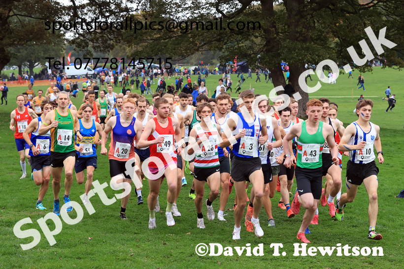 Senior Mens relay, 2025 Northern Cross Country Relays, Graves Park, Sheffield. Photo: David T. Hewitson/Sports for All Pics